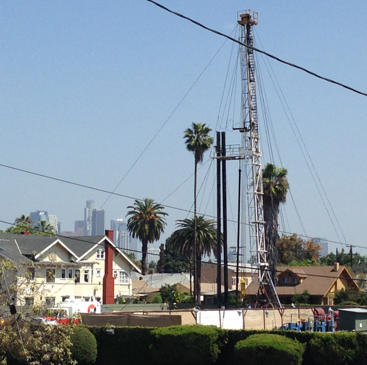 Oil Rig in Neighborhood