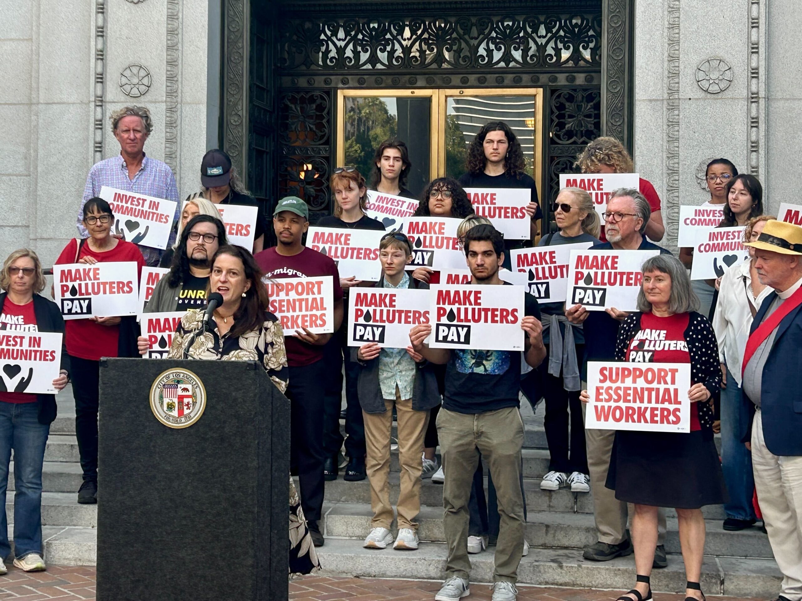 Los Angeles City Council Supports Resolution to Make Polluters Pay; Local Elected Officials from Across the State Express Support for Polluter Pays Climate Superfund Act